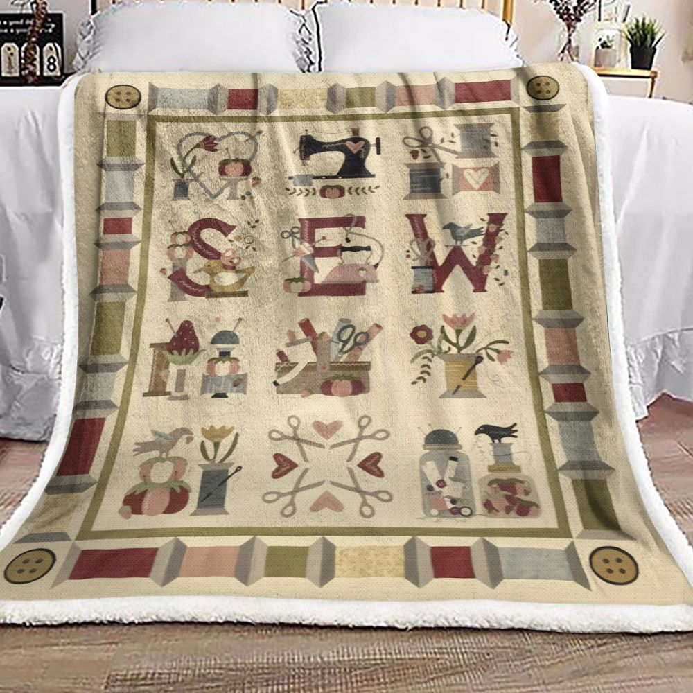 Sewing Sherpa Fleece Blanket