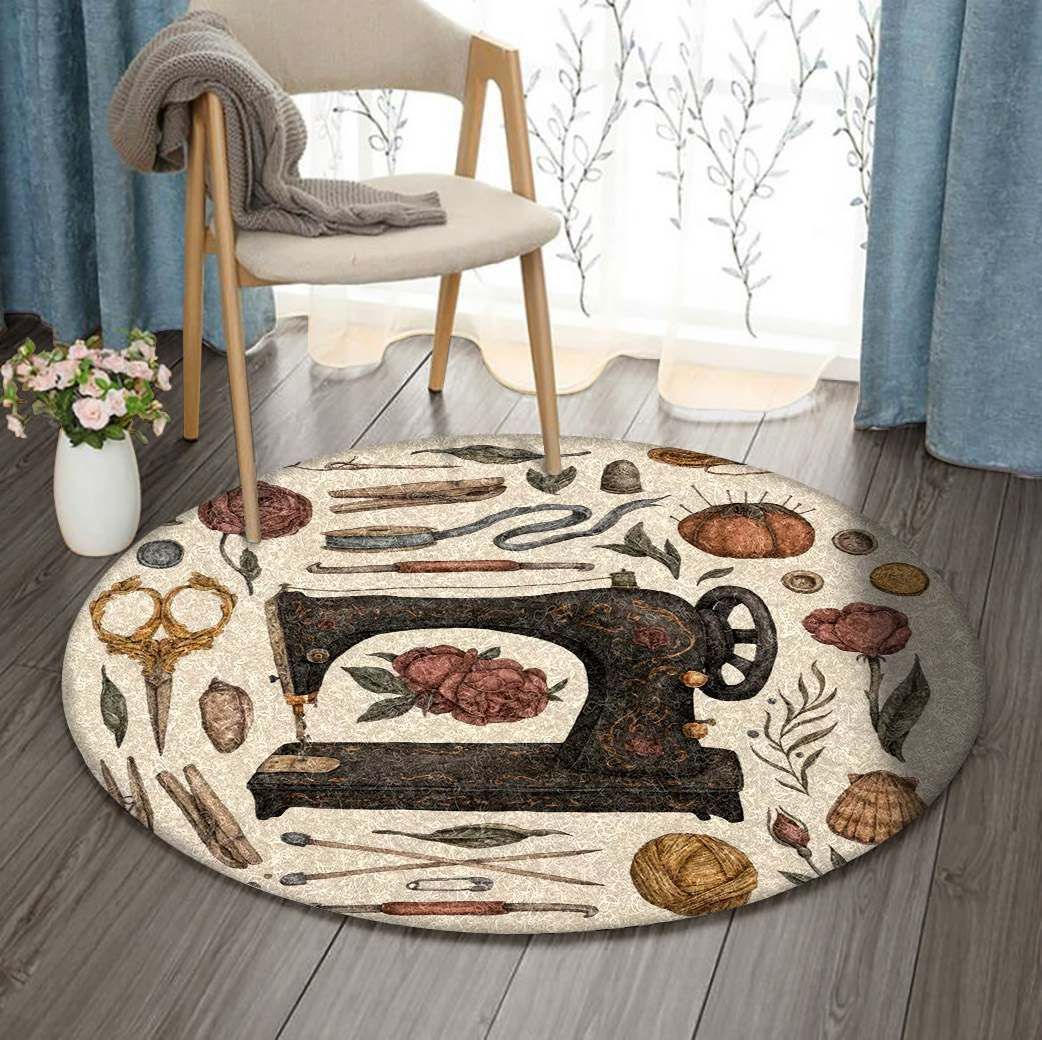 Sewing Round Carpet