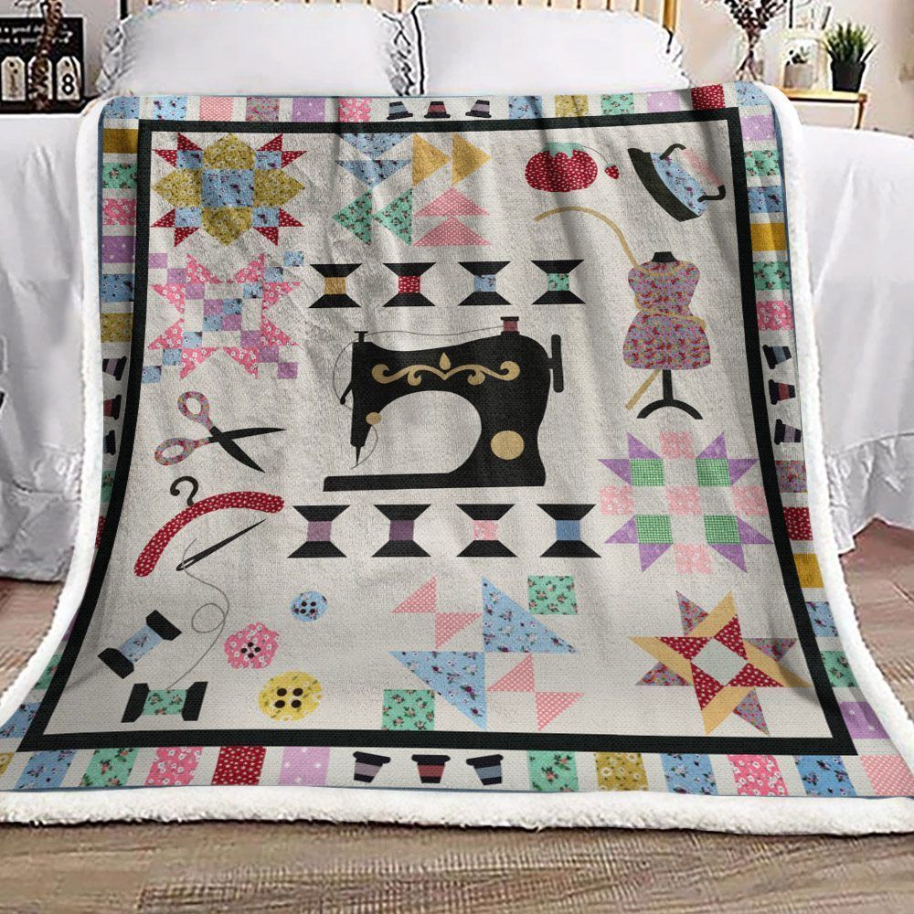 Sewing Sherpa Fleece Blanket