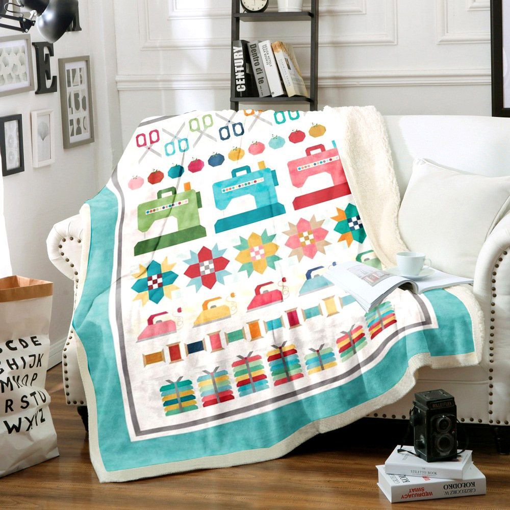 Sewing Sherpa Fleece Blanket
