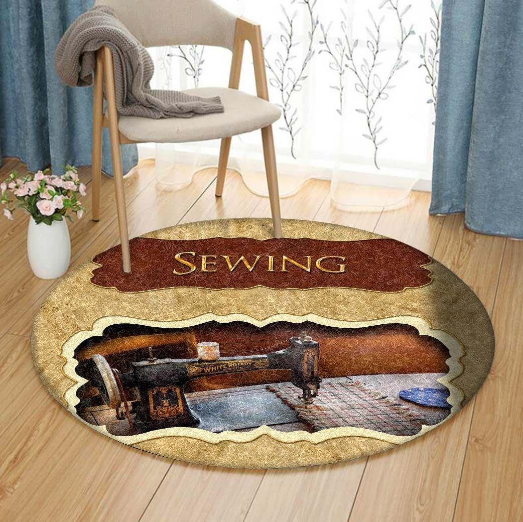 Sewing Round Carpet