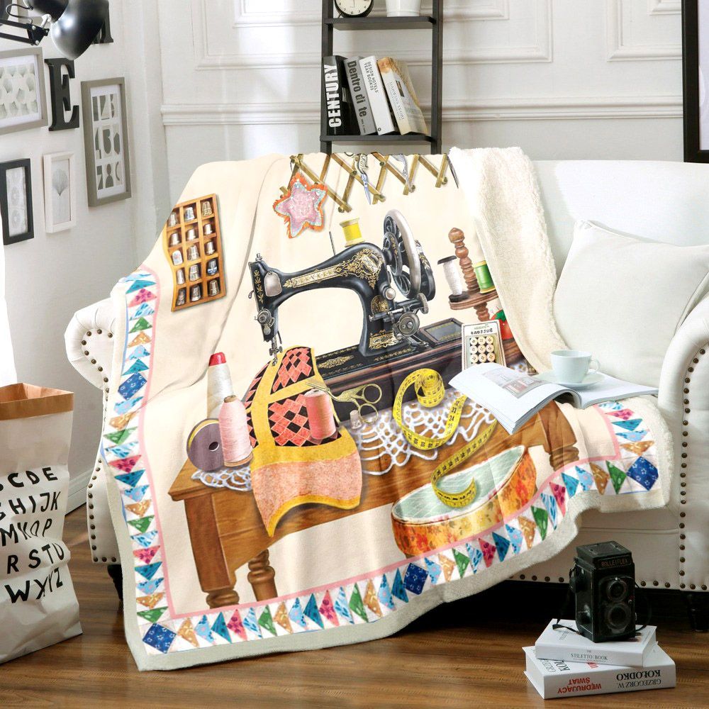 Sewing Sherpa Fleece Blanket