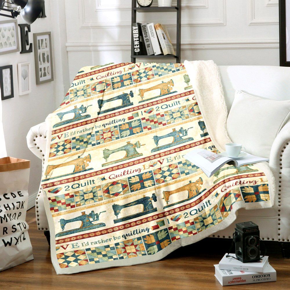 Sewing Sherpa Fleece Blanket