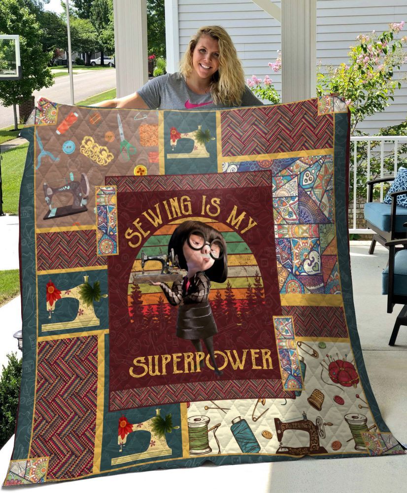 Sewing Is My Superpower Quilt Blanket DHC0102398TD