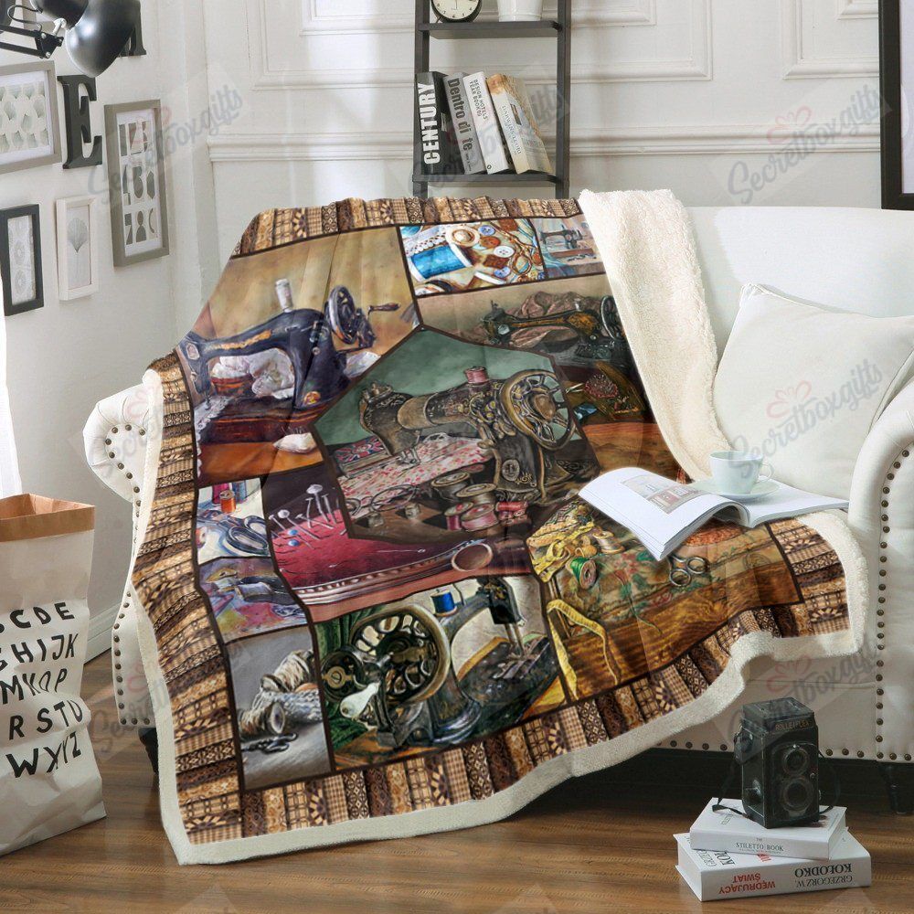 Sewing Machine Fleece Blanket