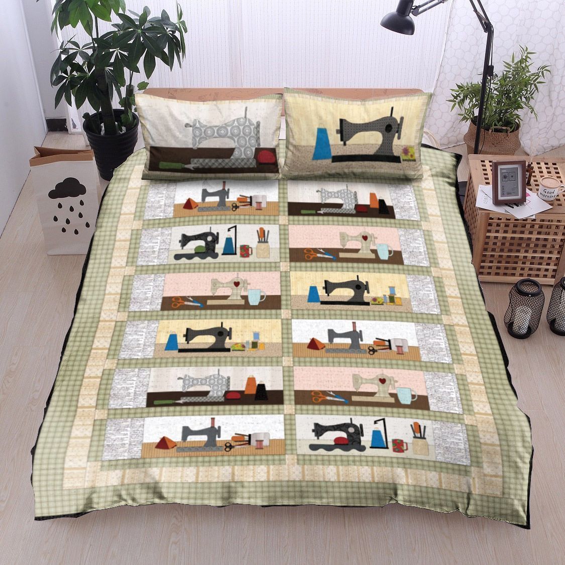 Sewing Machine Bedding Set