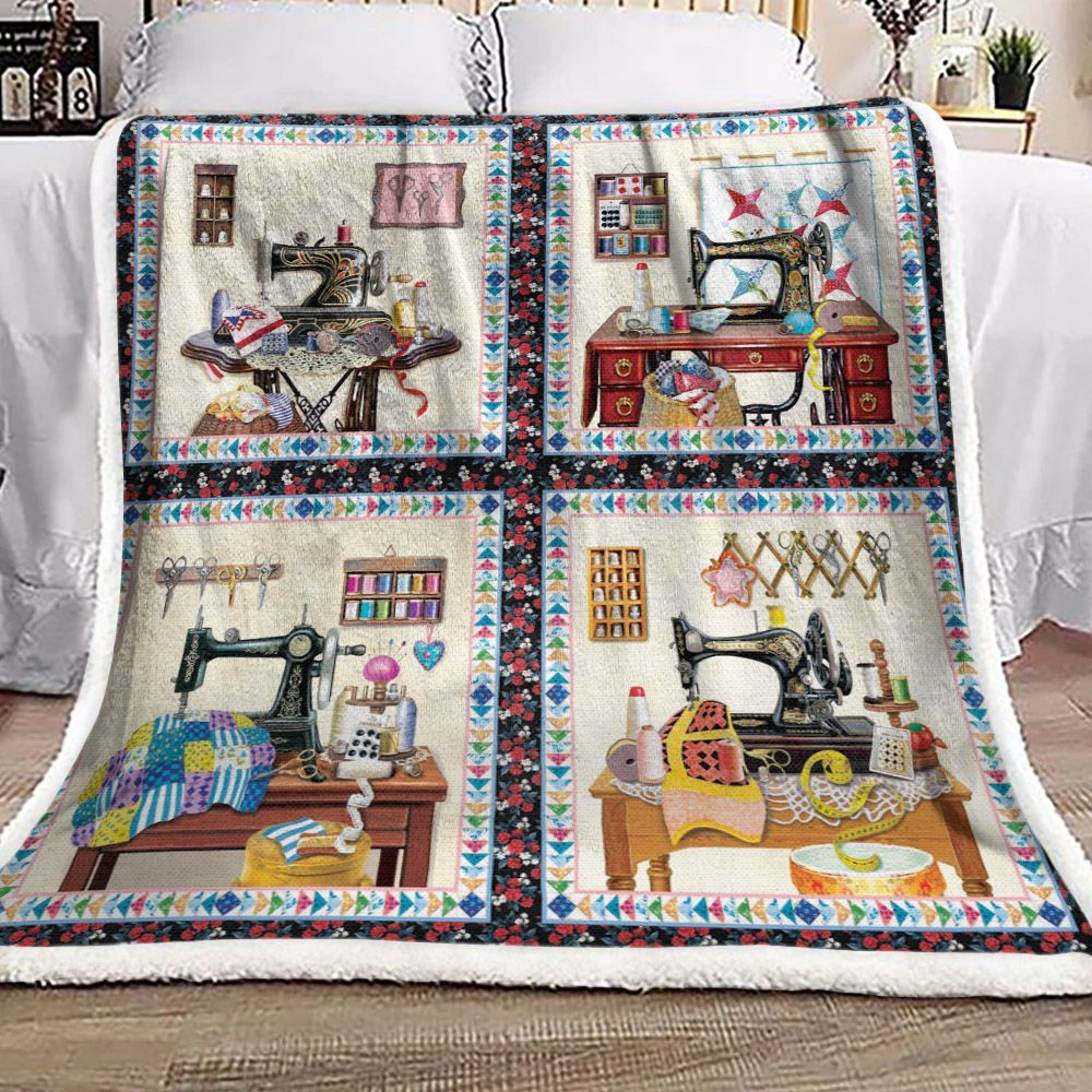 Sewing Sherpa Fleece Blanket