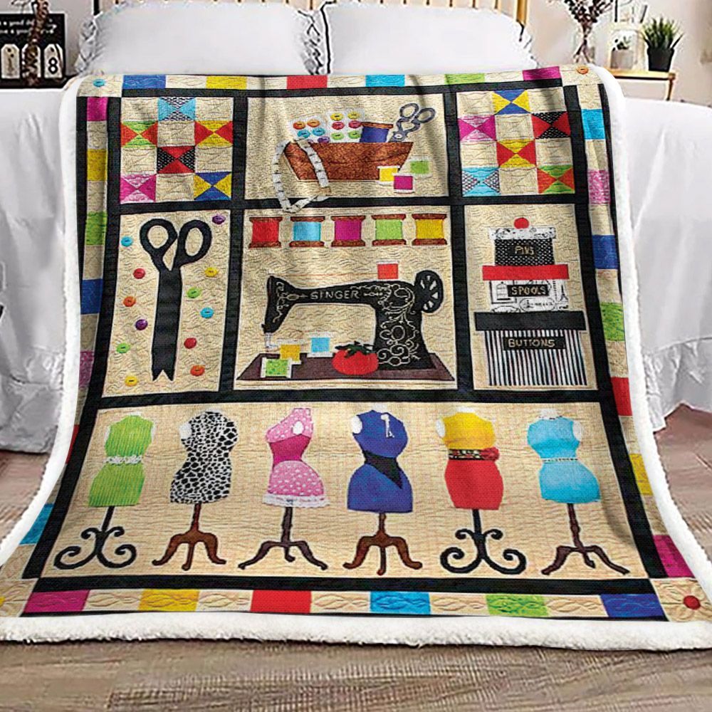 Sewing Sherpa Fleece Blanket