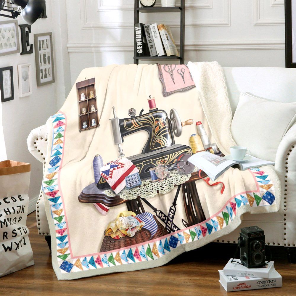 Sewing Sherpa Fleece Blanket