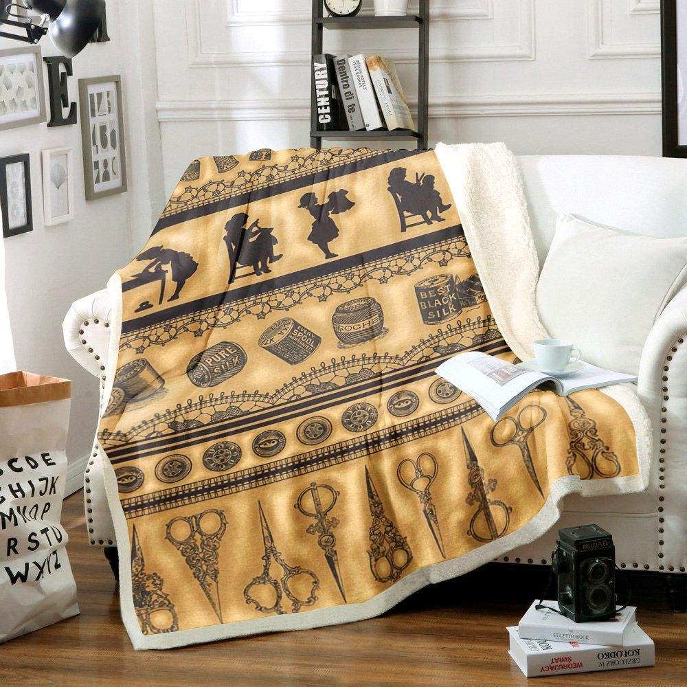 Sewing Sherpa Fleece Blanket