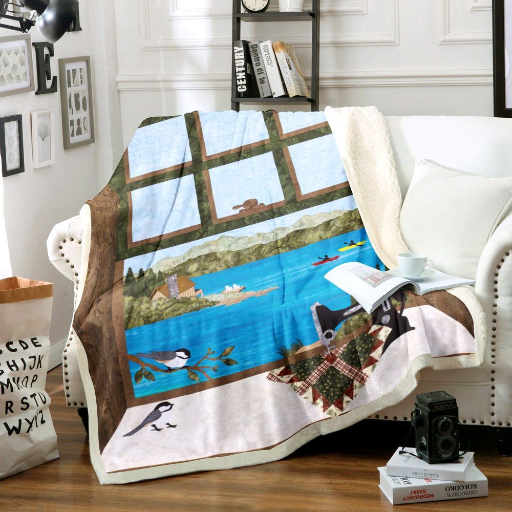 Sewing Sherpa Fleece Blanket