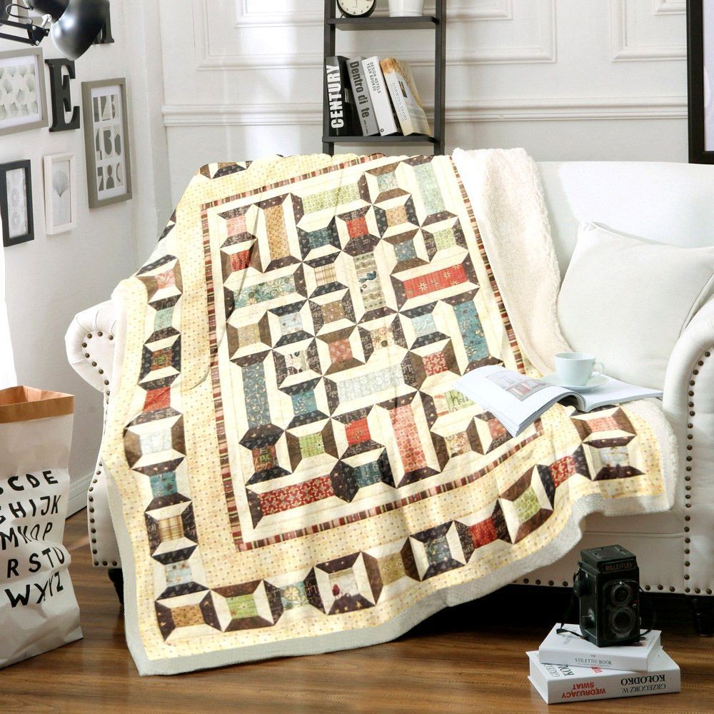 Sewing Sherpa Fleece Blanket