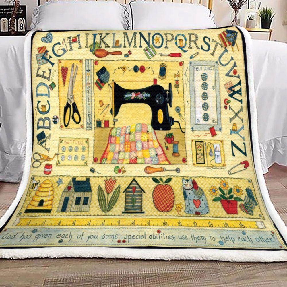 Sewing Sherpa Fleece Blanket
