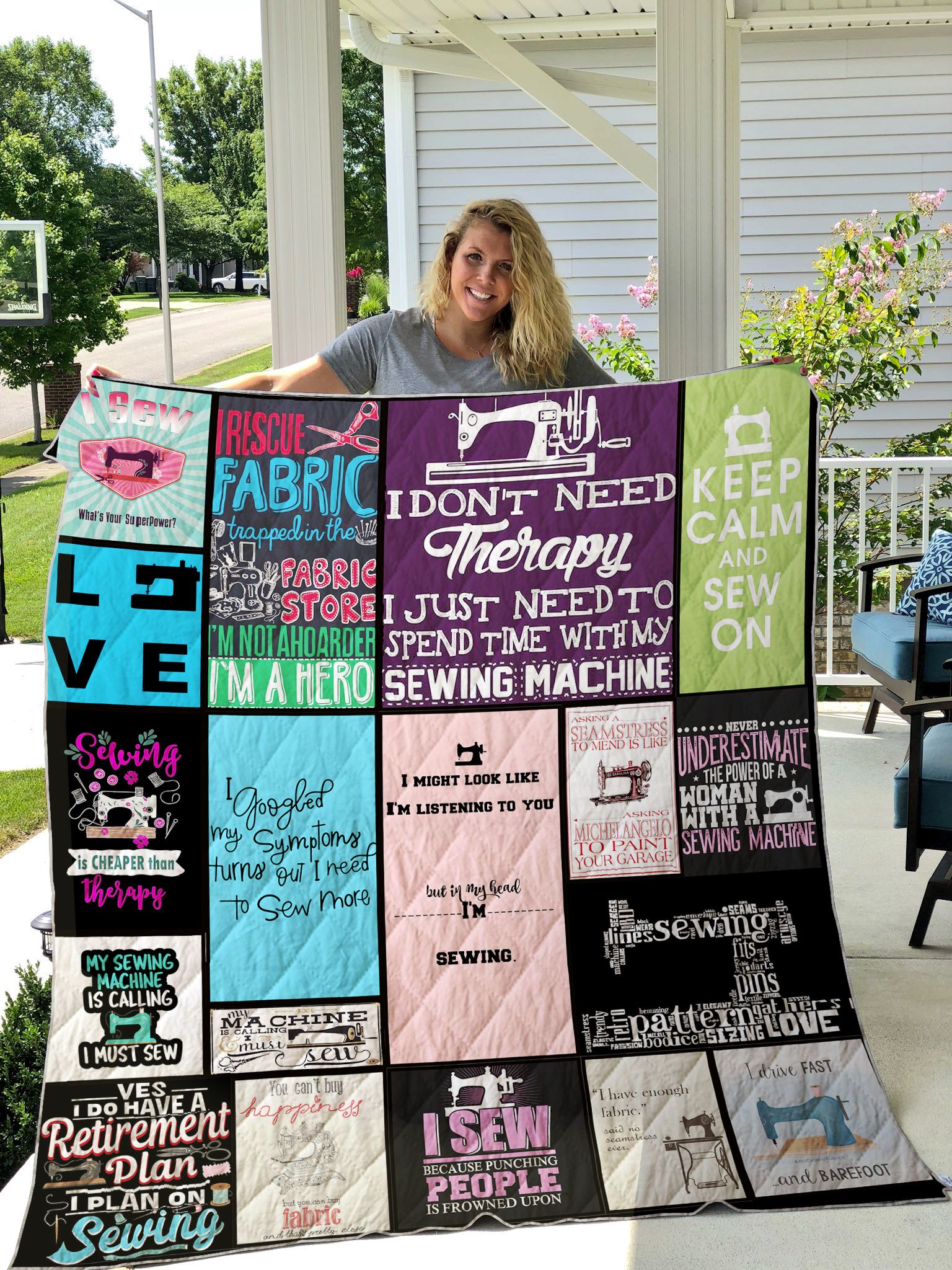 Sewing Printed Quilt Blanket DHC1501608VT