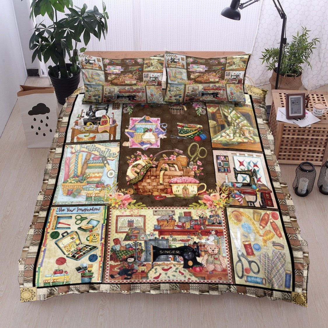 Sewing Quilting Bedding Set