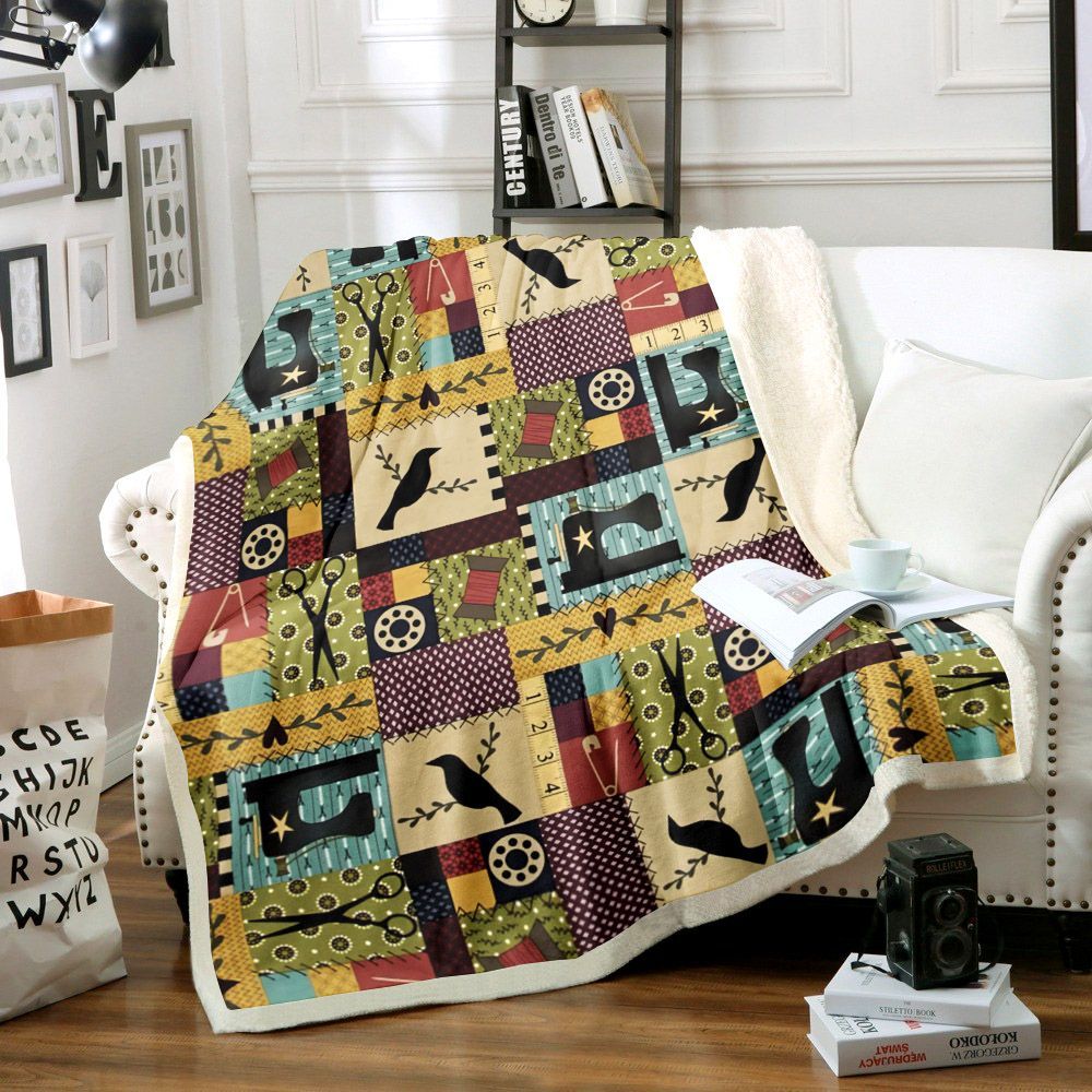 Sewing Sherpa Fleece Blanket