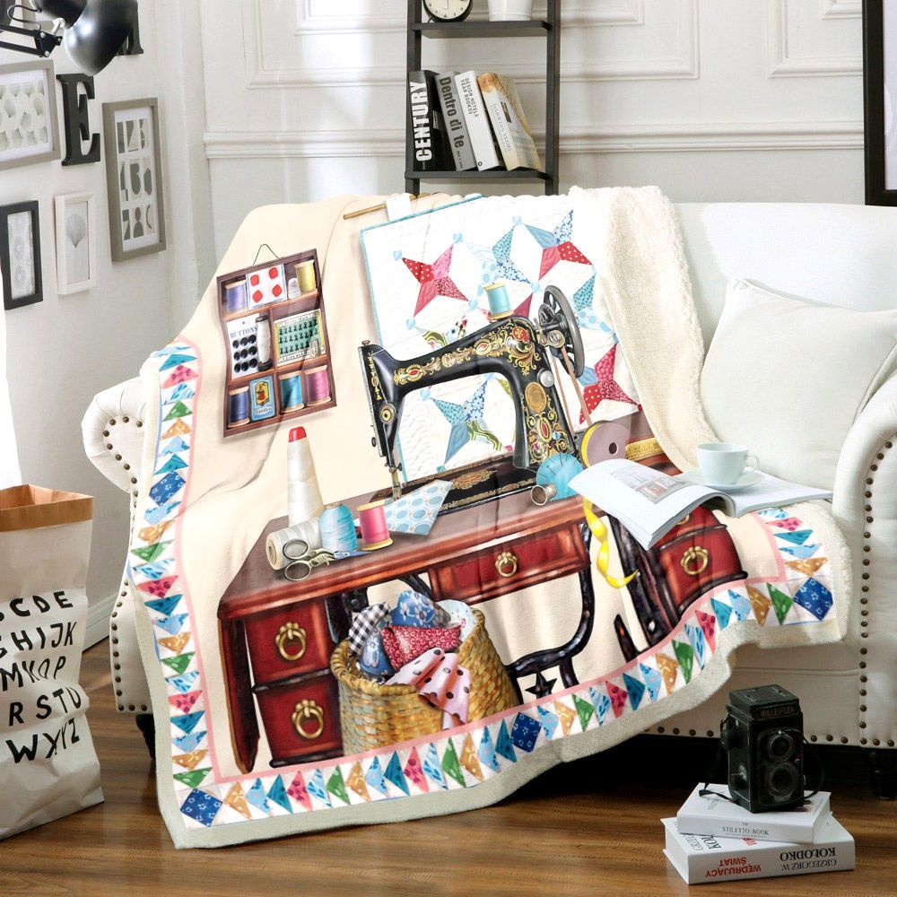 Sewing Sherpa Fleece Blanket