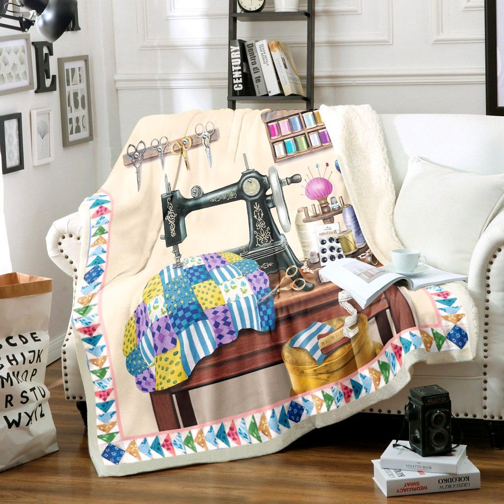Sewing Sherpa Fleece Blanket