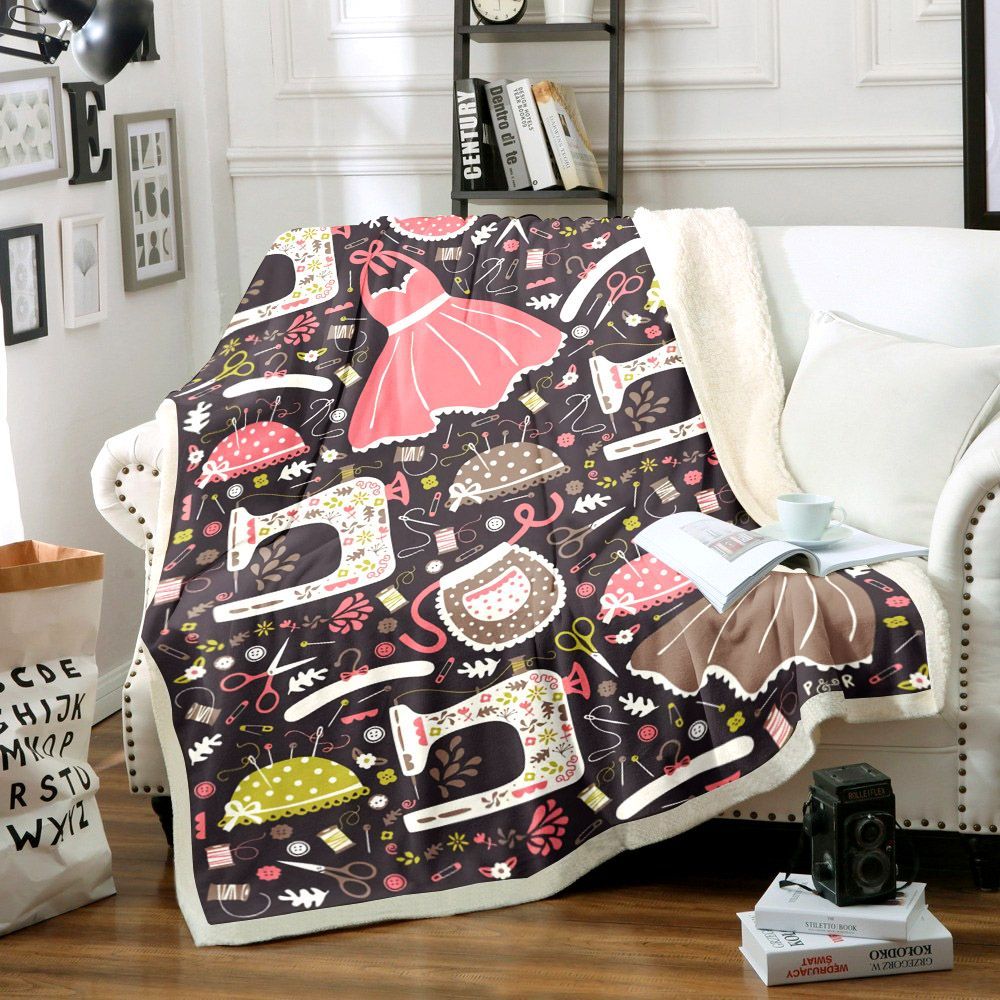Sewing Sherpa Fleece Blanket