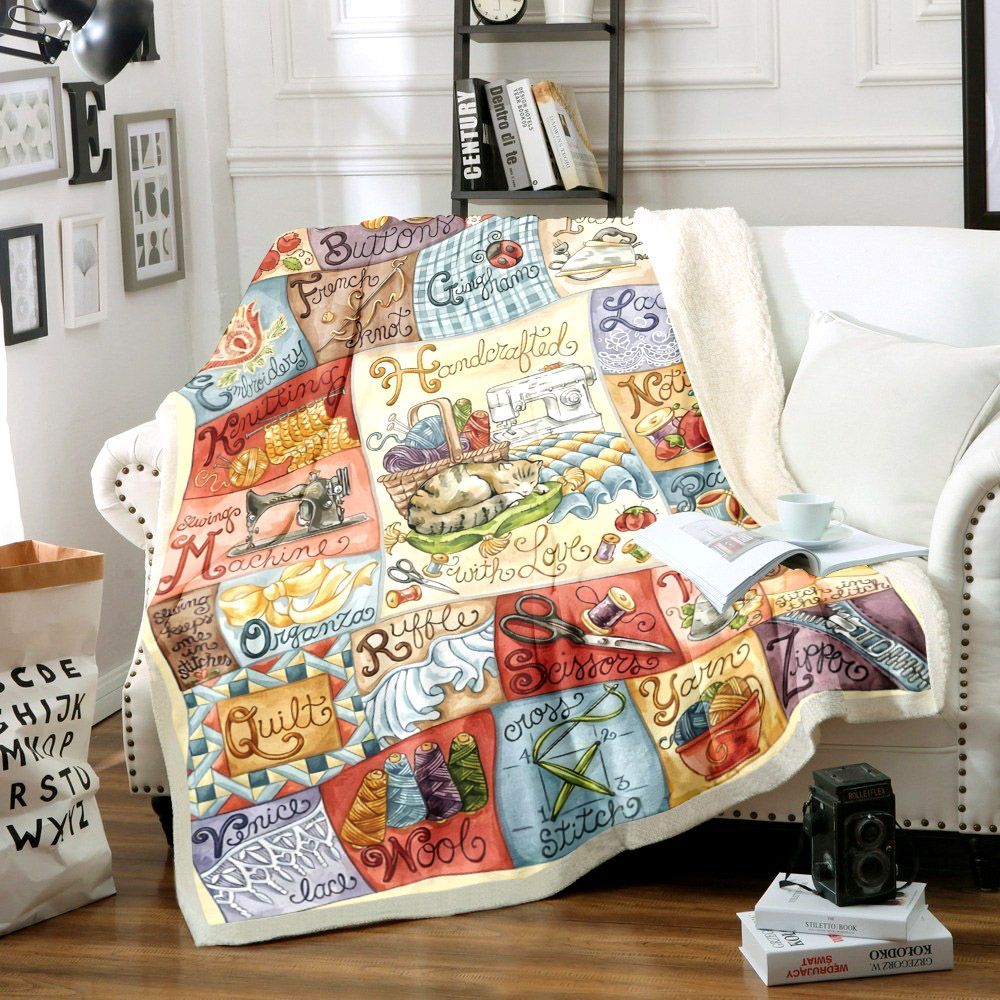 Sewing Sherpa Fleece Blanket