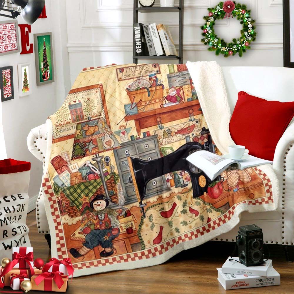 Sewing Sherpa Fleece Blanket