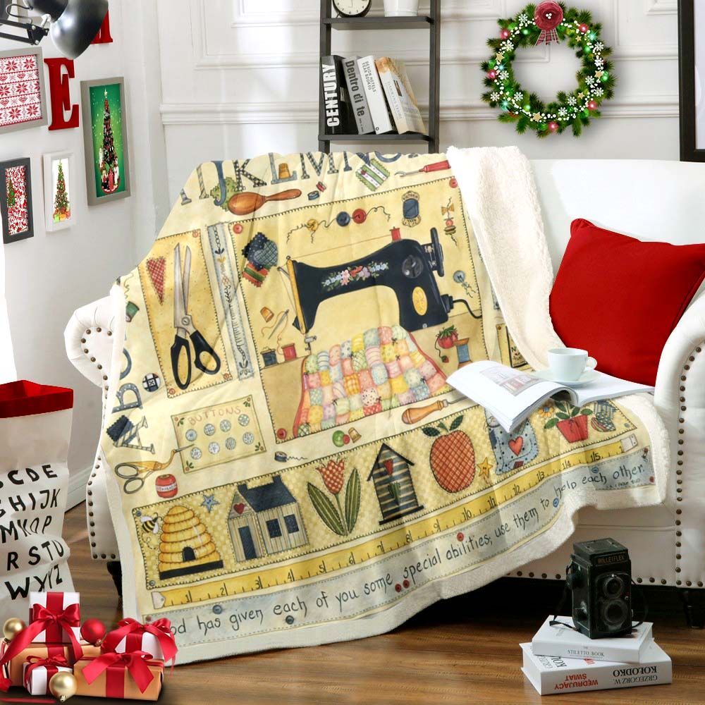 Sewing Sherpa Fleece Blanket