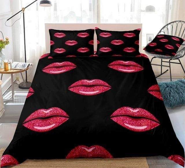 Sexy Red Lips Collection Bedding Set