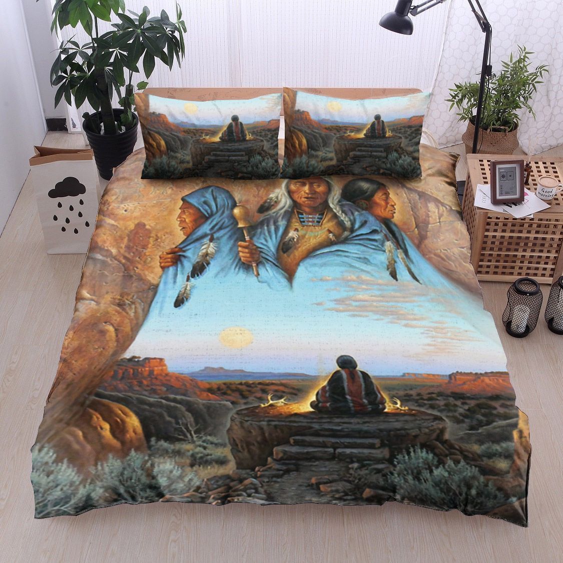 Shamanism Native American Bedding Set