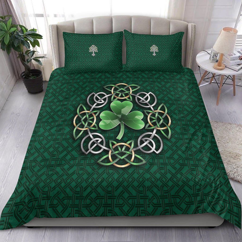 Shamrock Celtic Green Bedding Set