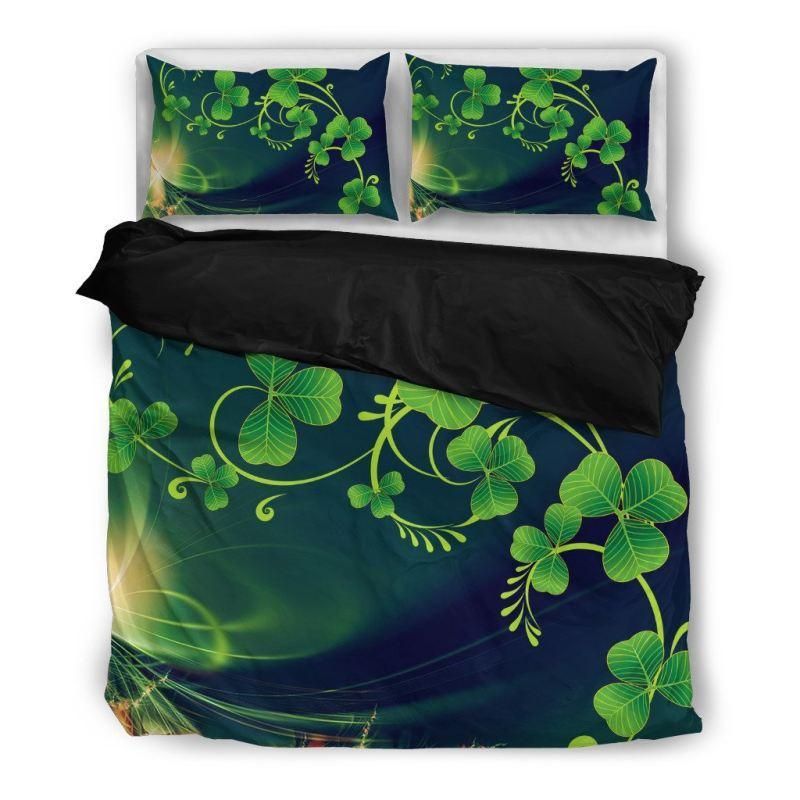 Shamrock Lightly Dark Blue St. Patrick’s Day Bedding Set