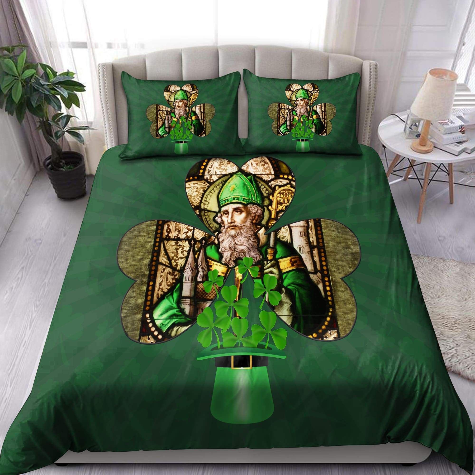Shamrock Saint Patrick’s Day With Top Hat Bedding Set