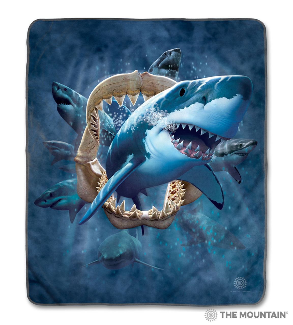 Shark Attack Sherpa Fleece Blanket