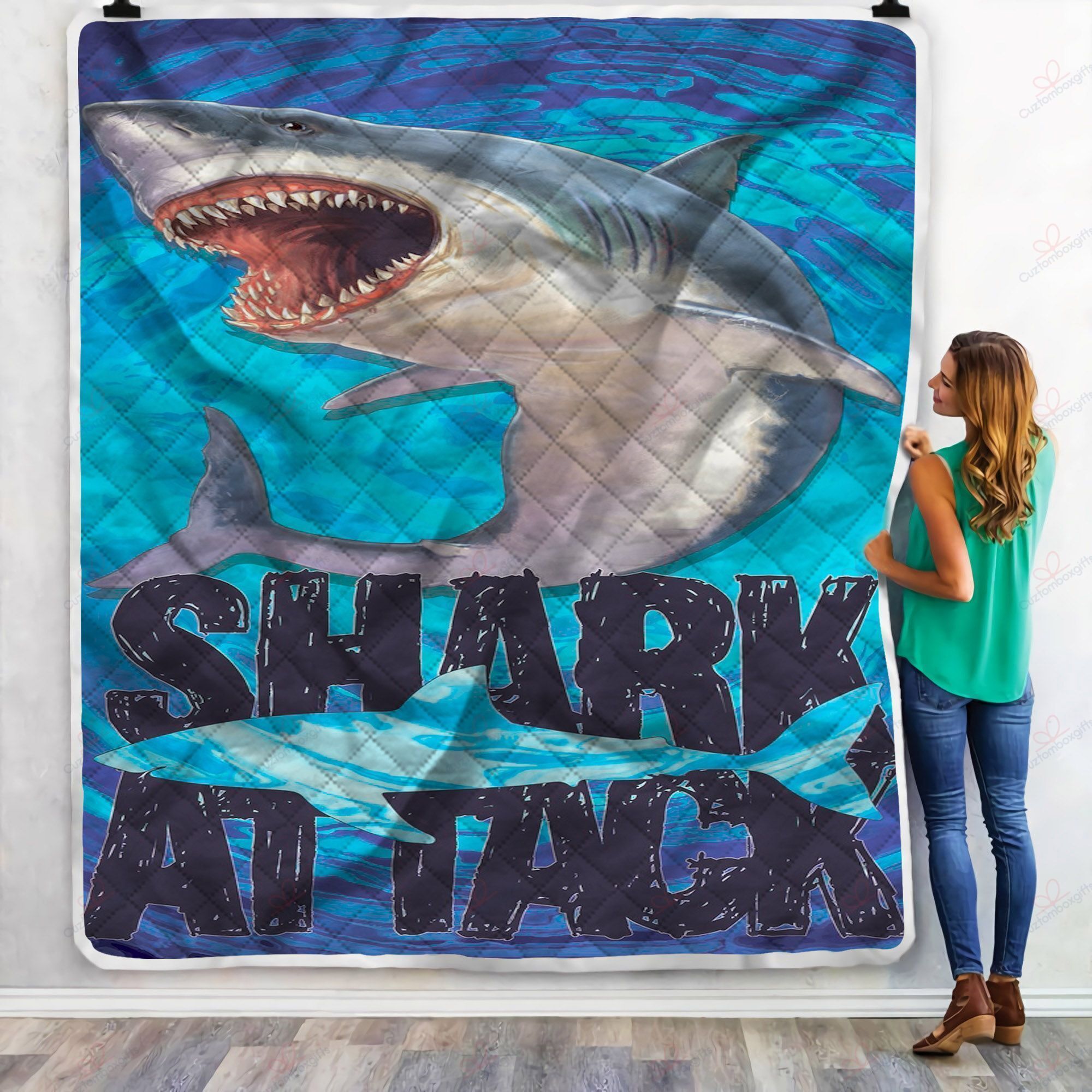 Shark Attack Fleece Blanket