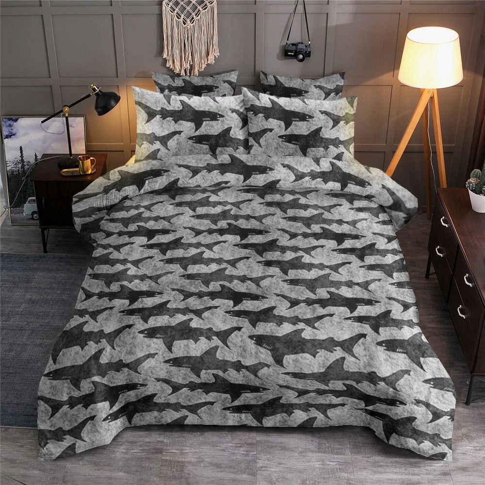 Shark Black Bedding Set