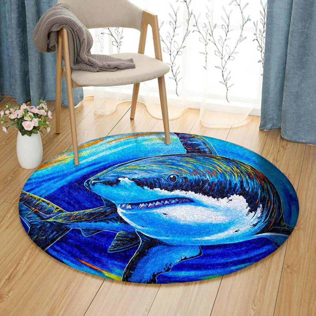 Shark Round Carpet