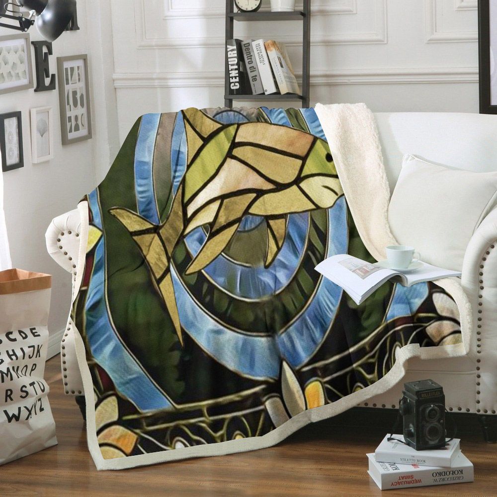 Shark Sherpa Fleece Blanket
