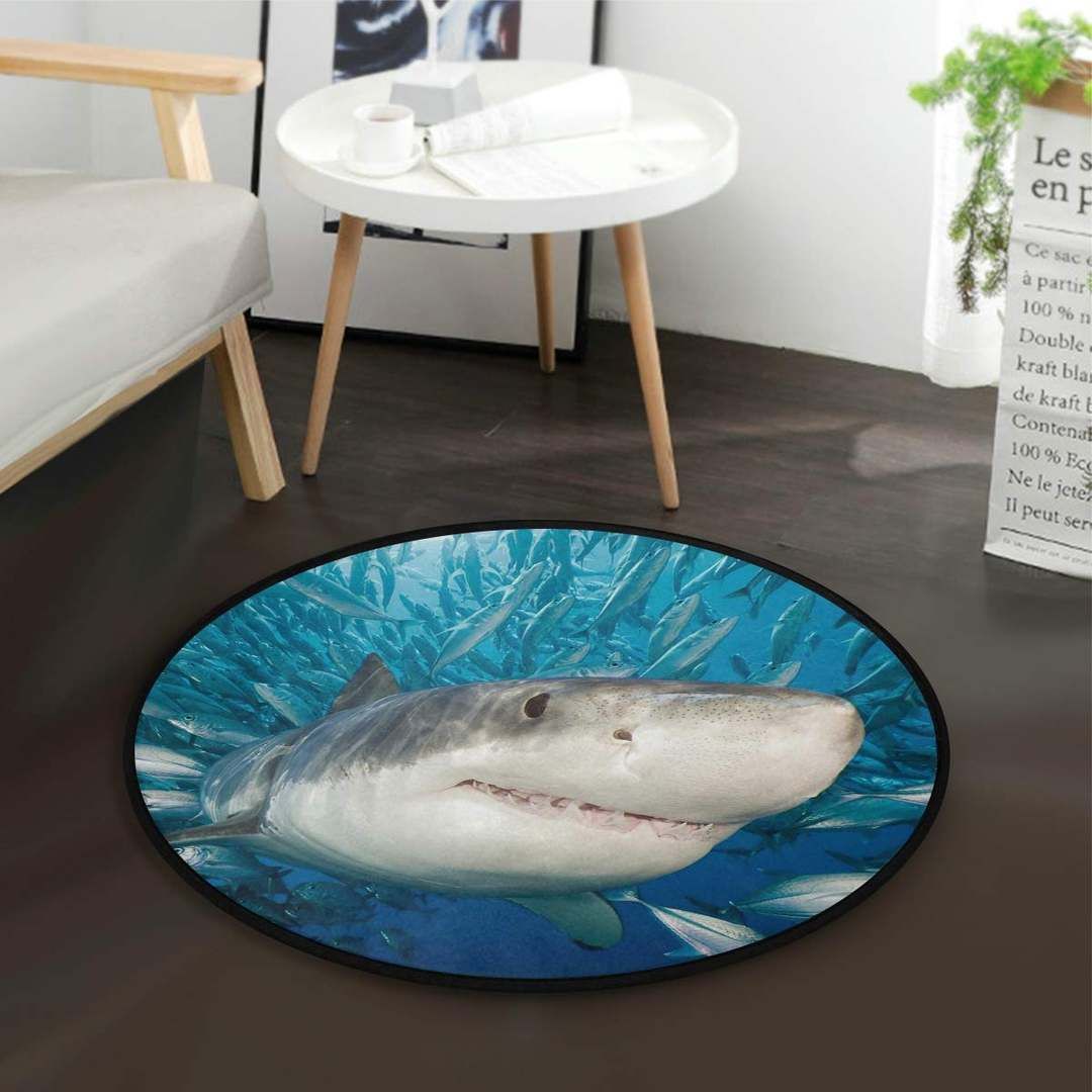 Shark Round Carpet
