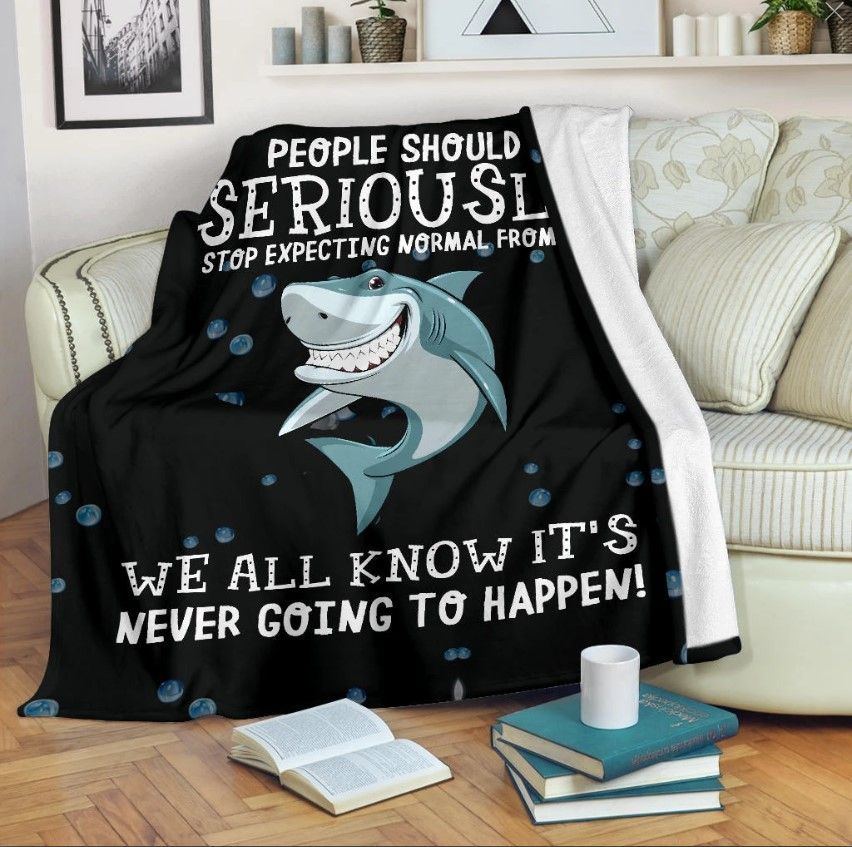 Shark Sherpa Fleece Blanket
