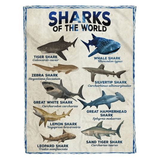 Shark Sherpa Fleece Blanket