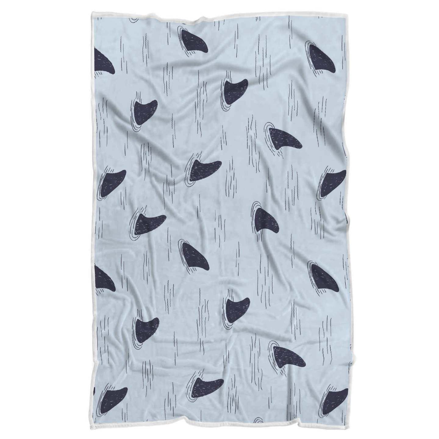 Shark Fin Sherpa Fleece Blanket
