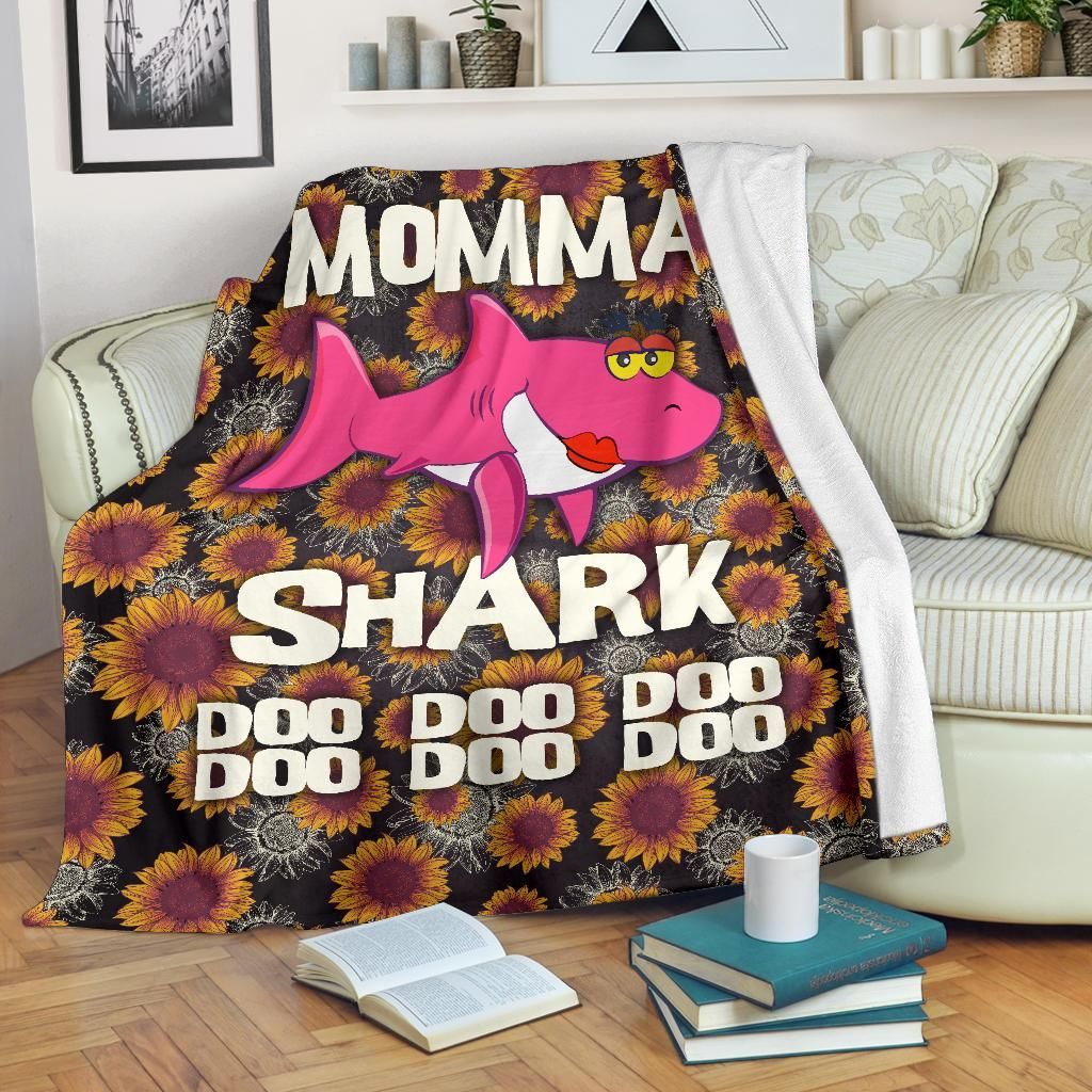 Shark Mom Sherpa Fleece Blanket