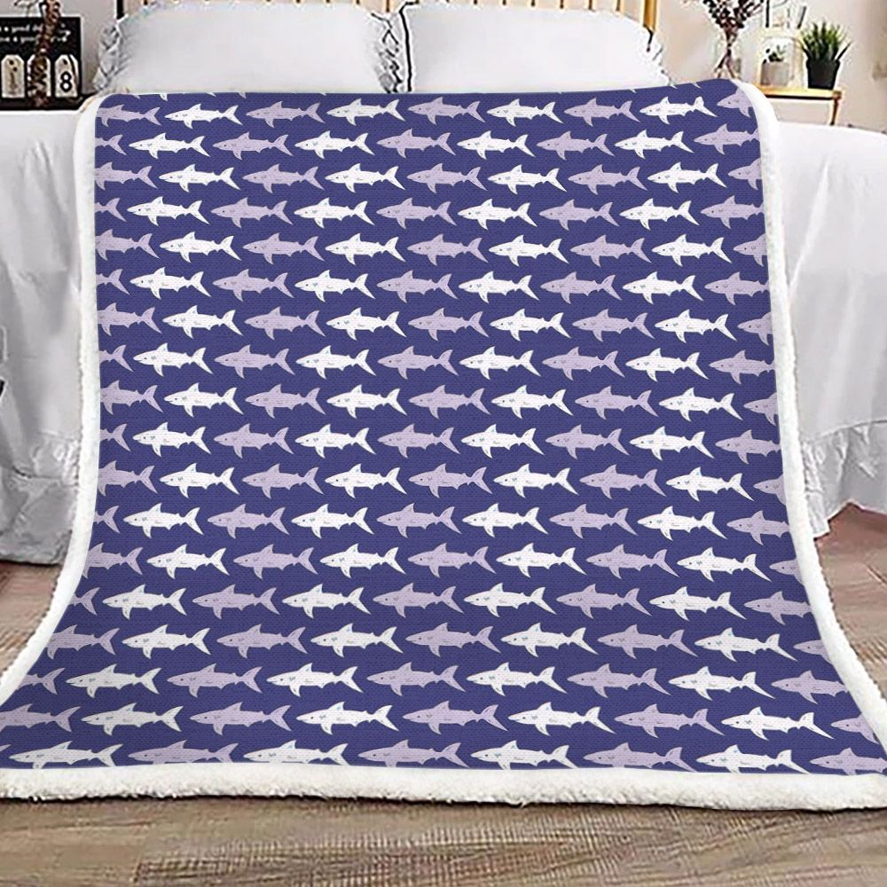 Shark Sherpa Fleece Blanket