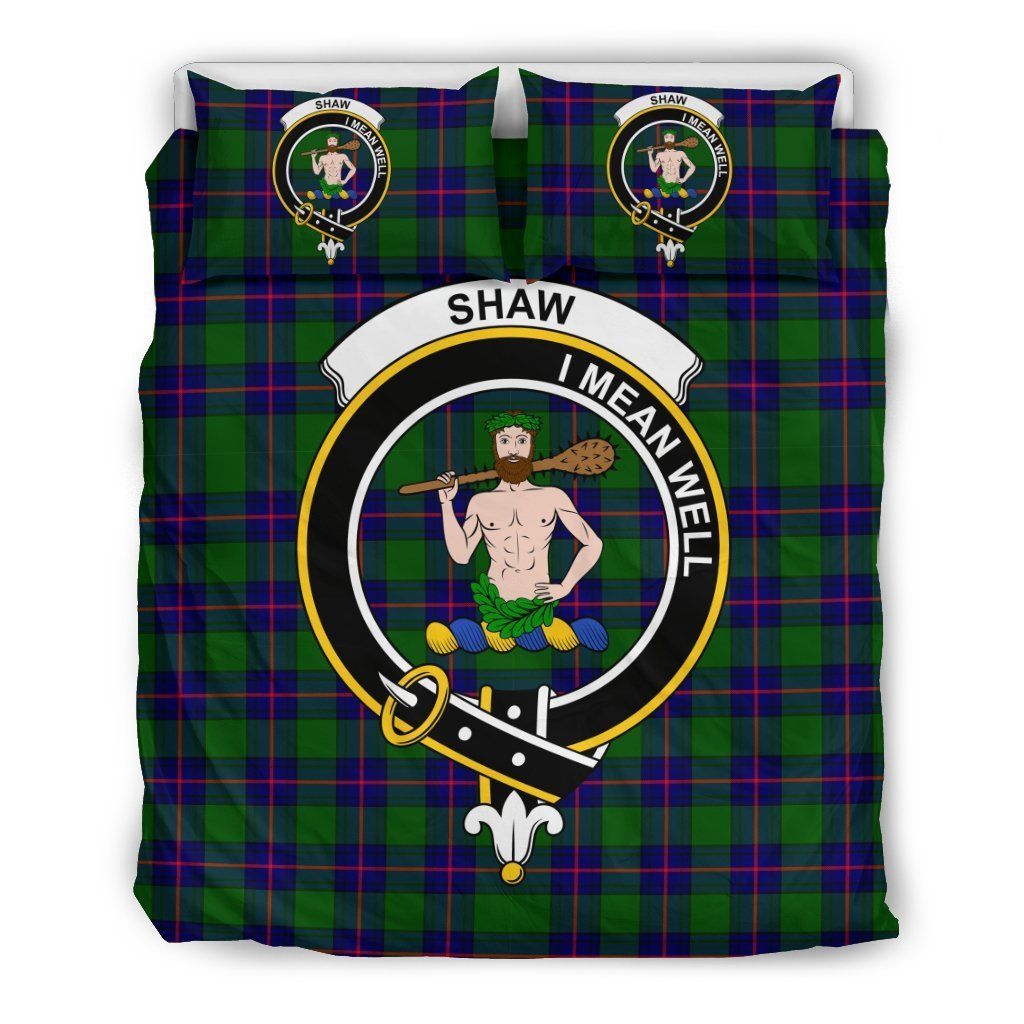 Shaw Clan Badge Tartan Bedding Set