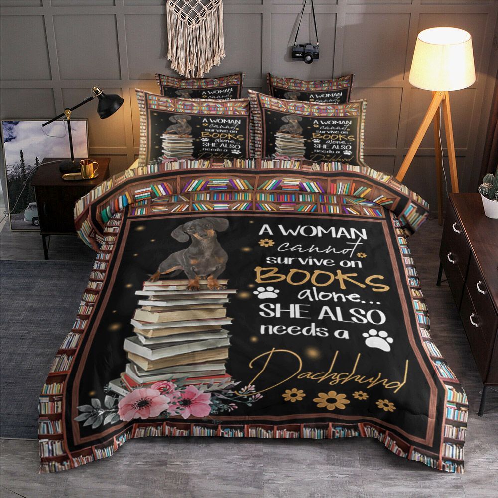 She Also Needs A Dachshund Bedding Set