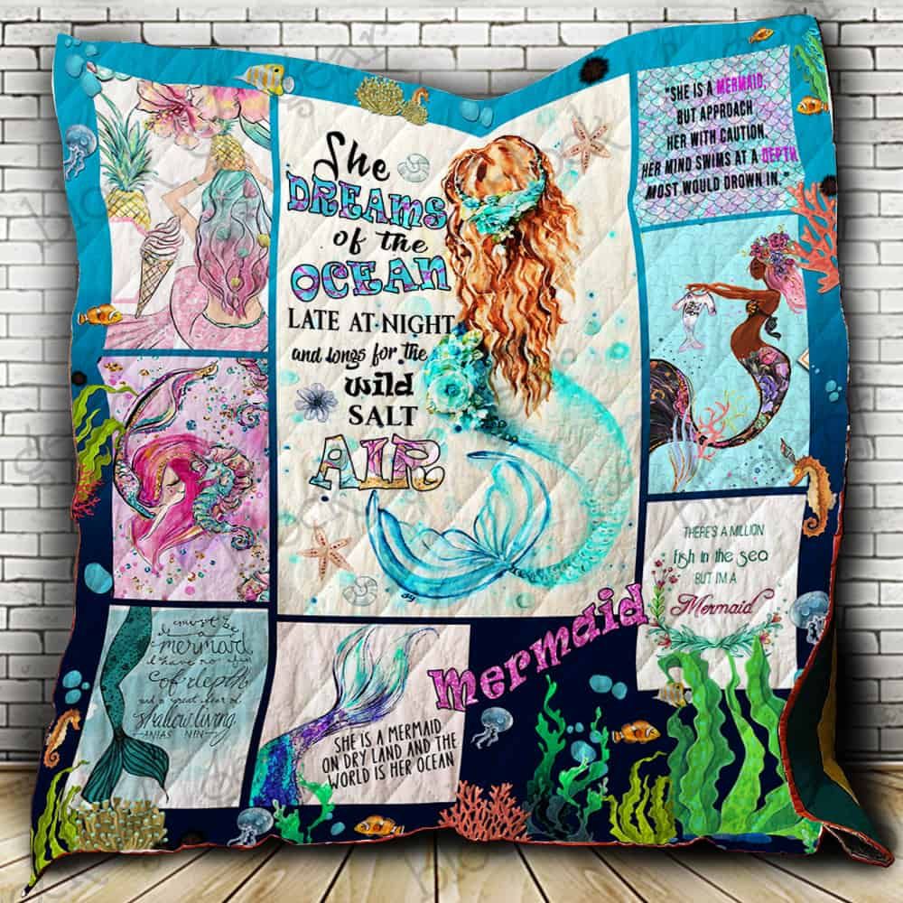 She Dreams Of The Ocean Mermaid Quilt P362 Dhc11123175Dd