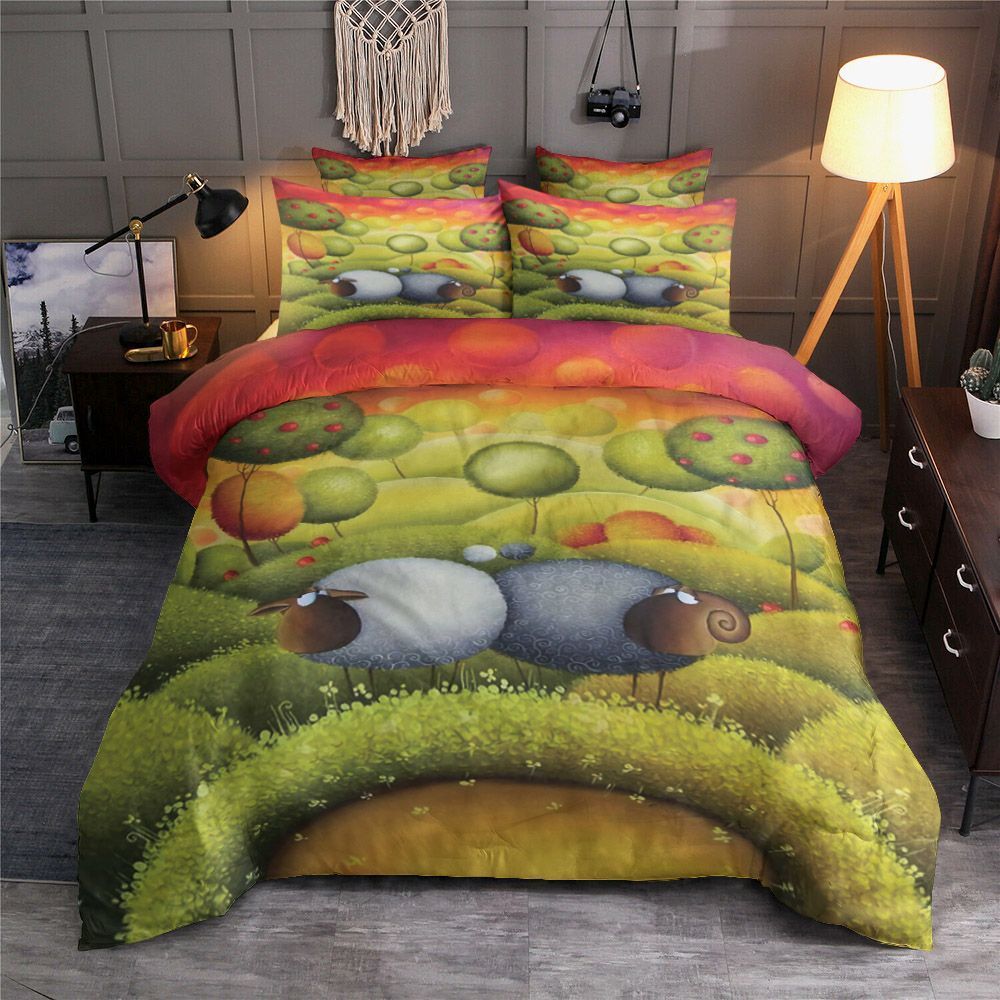 Sheep And Tree Bedding Set
