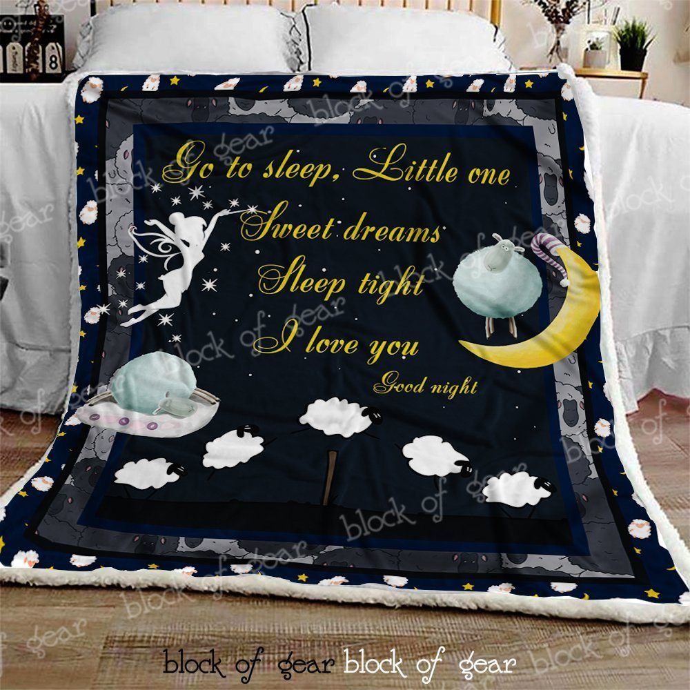 Sheep Sherpa Fleece Blanket