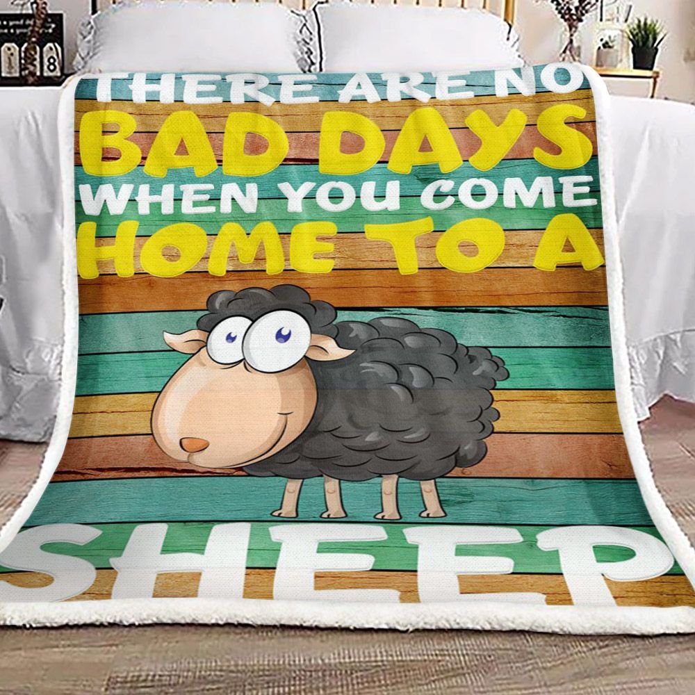 Sheep Sherpa Fleece Blanket