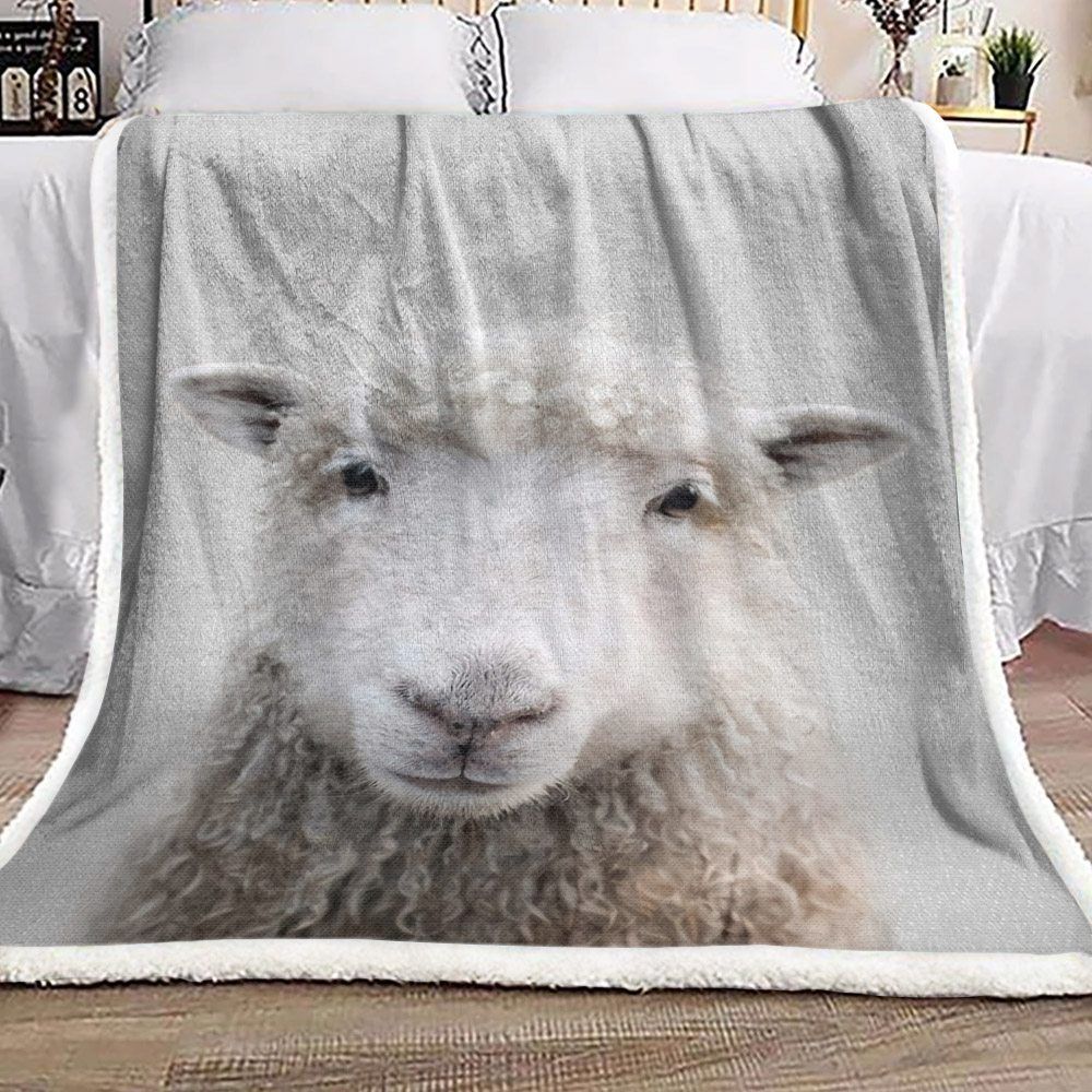 Sheep Sherpa Fleece Blanket