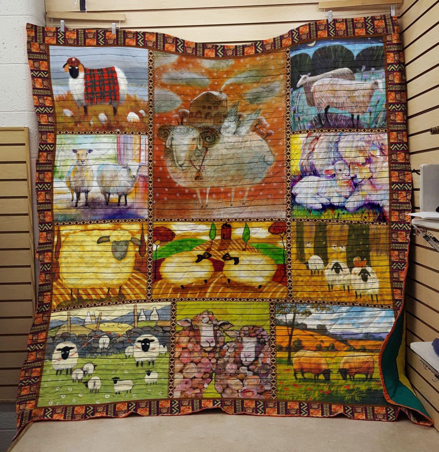 Sheep Have A Happy Day Quilt Blanket DHC0201201355TD